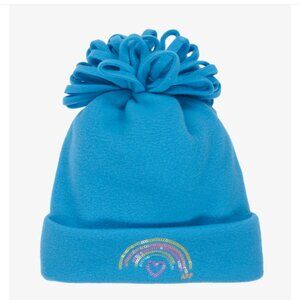 Agatha Ruiz De La Prada turquoise fleece hat NWT